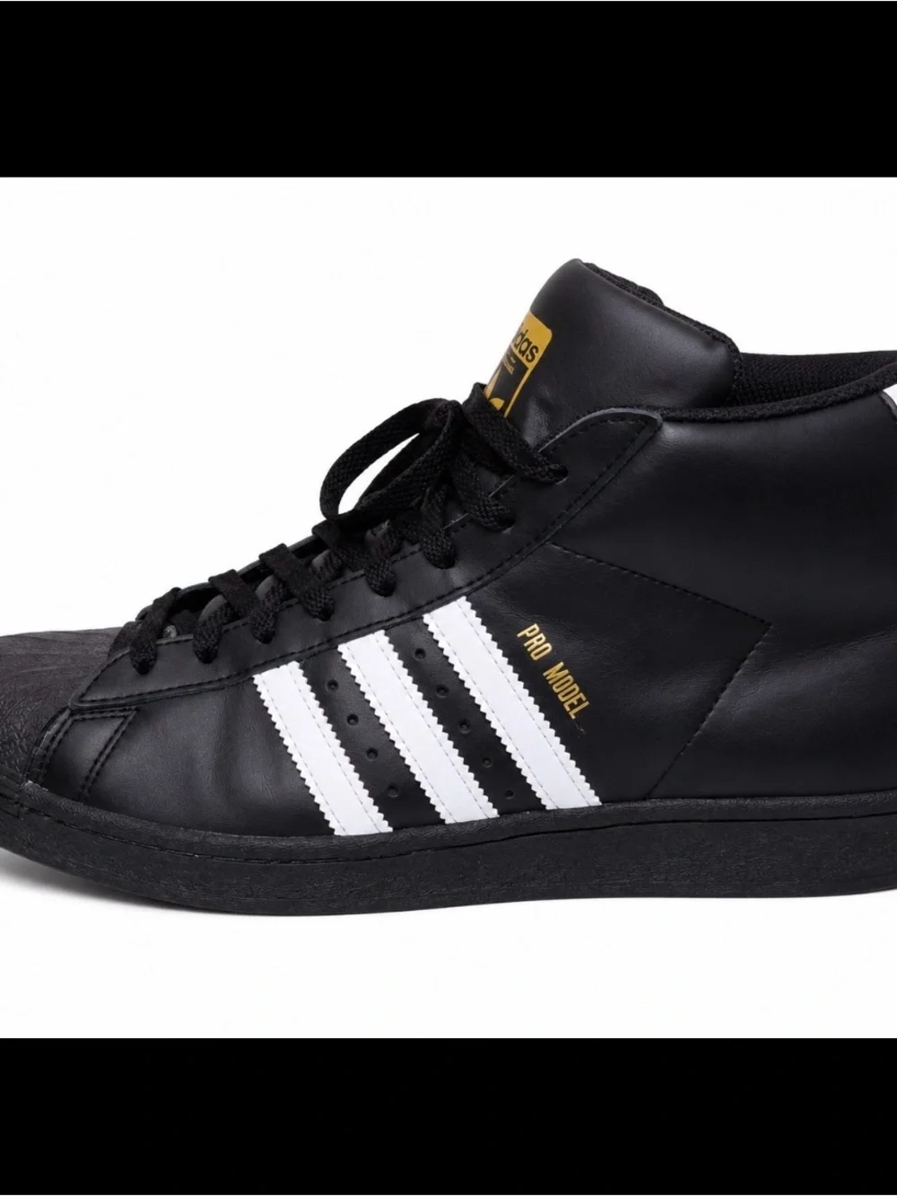 Adidas Black and White Pro Model High-Top Sneaker FV5723 men's SZ 9.5 basketball